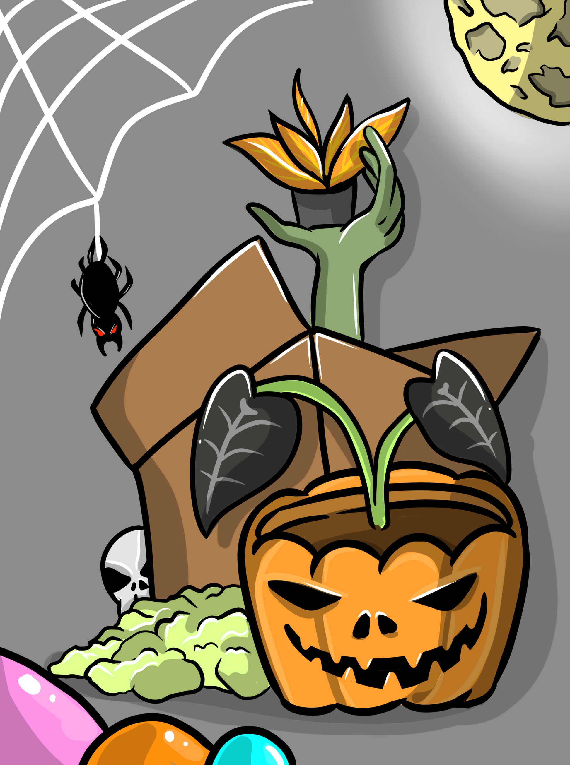 plantes halloween réservé insta