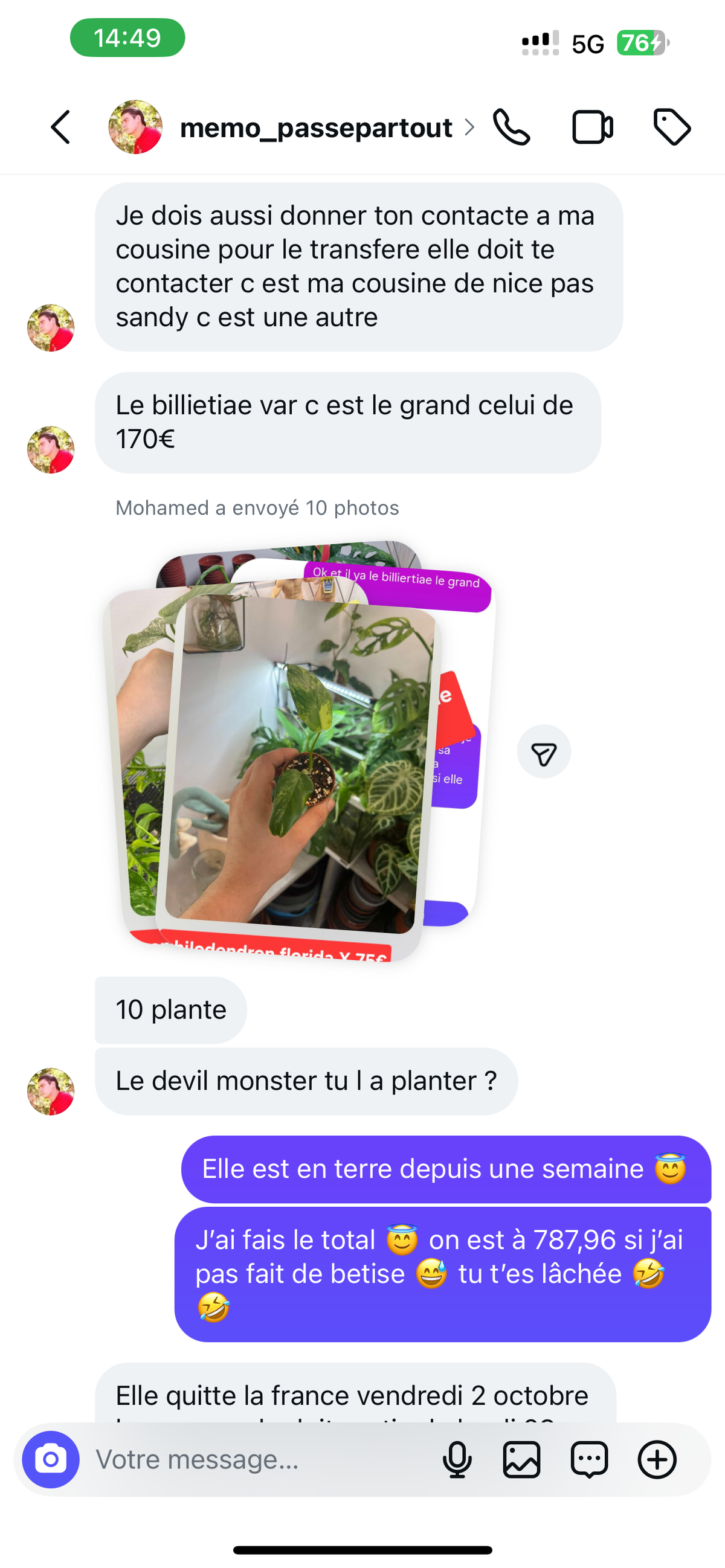 Réserver momo insta 5